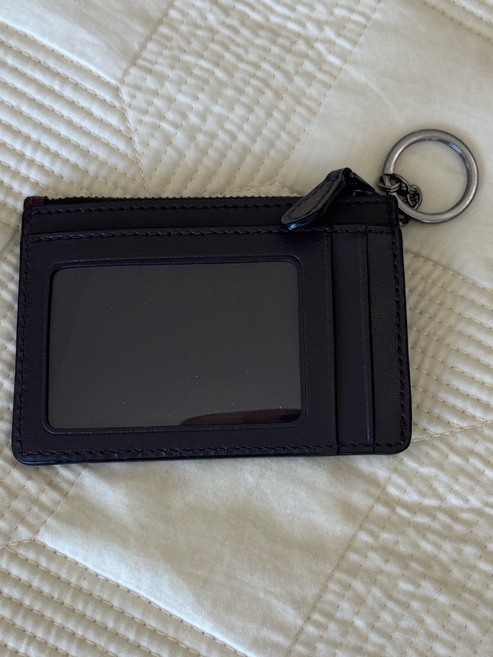 Coach slim wallet with key ring chain - Picture 3 of 3